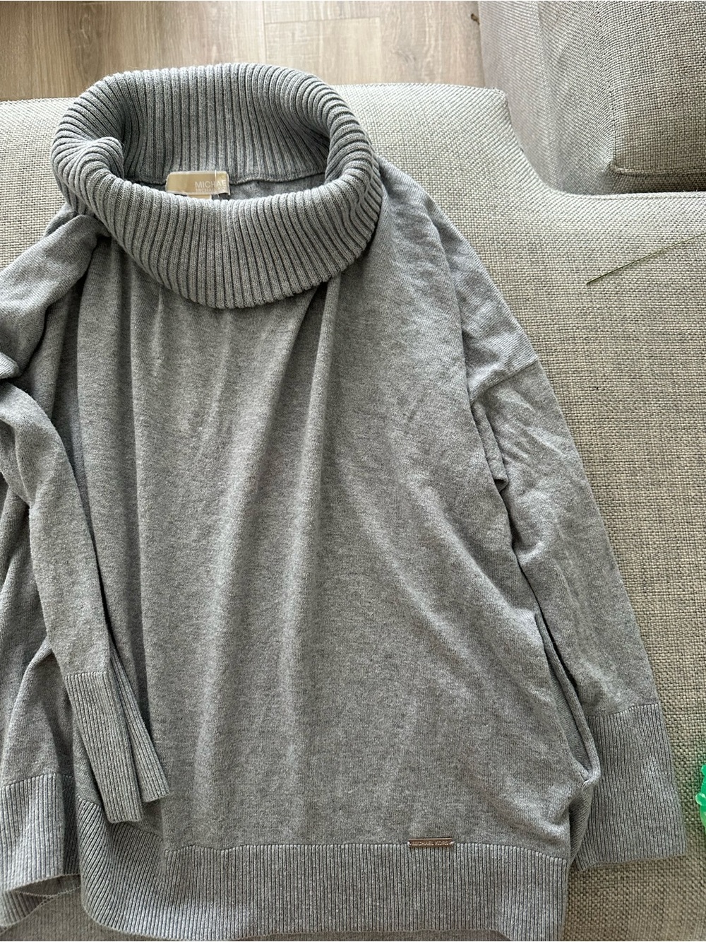 Michael kors Grey Turtleneck Sweater - Classic Relaxed Fit